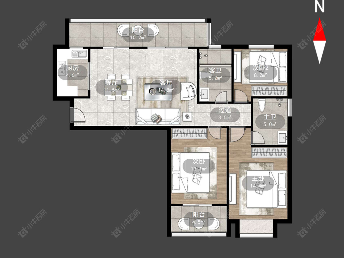 水晶城房源户型图 常州水晶城在售二手房源户型图_小牛看房