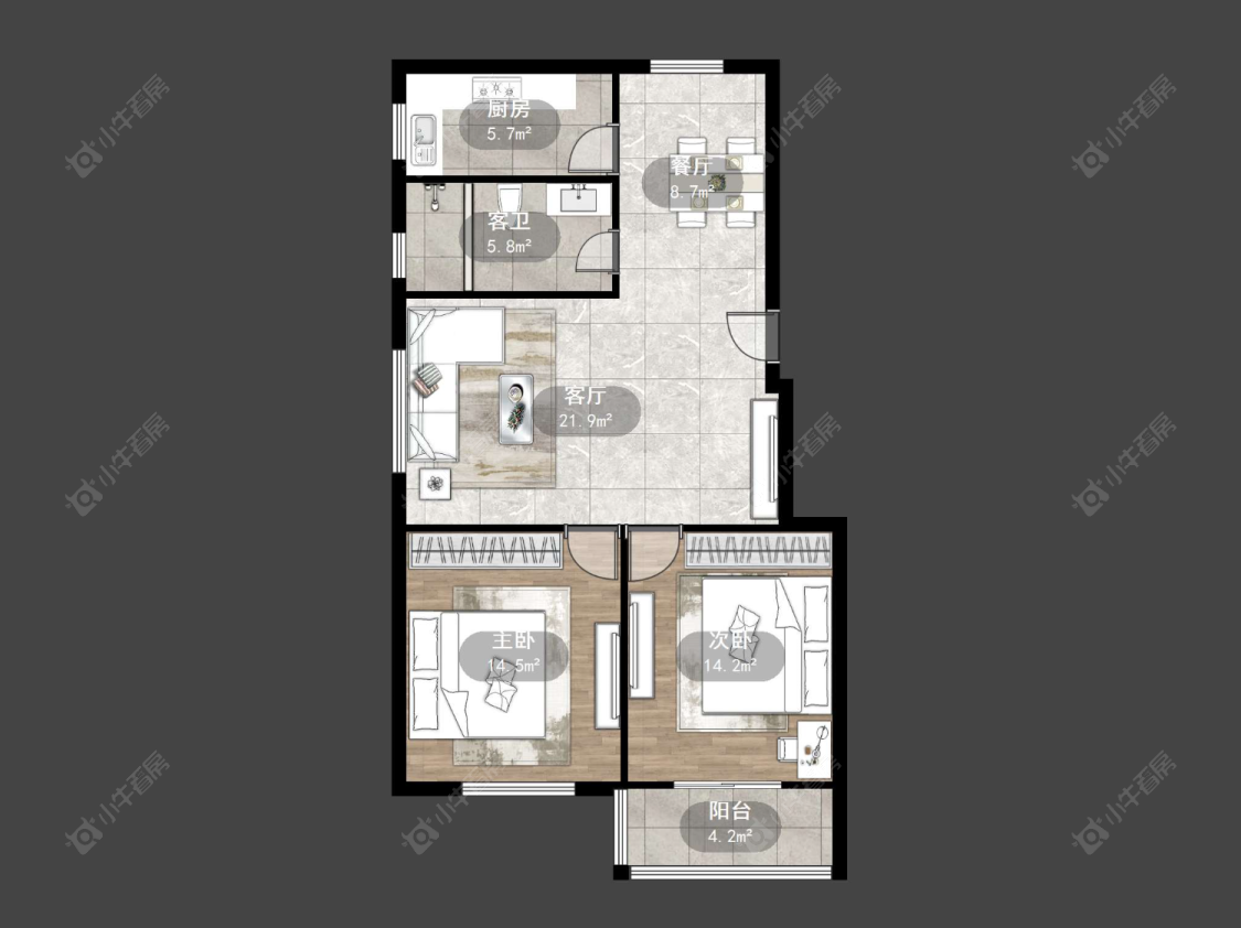 腾龙苑东区房源户型图 常州腾龙苑东区在售二手房源户型图_小牛看房