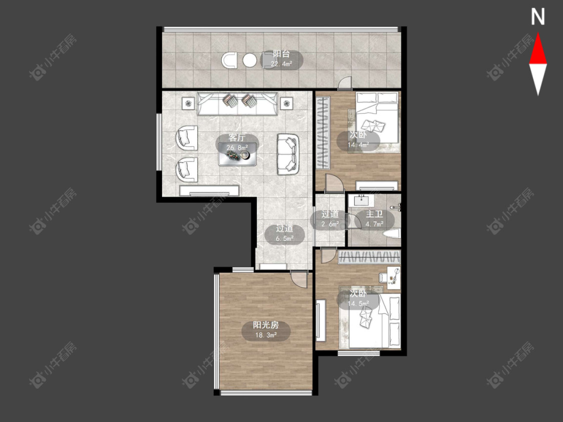 常州安阳花苑南区在售二手房源户型图_小牛看房
