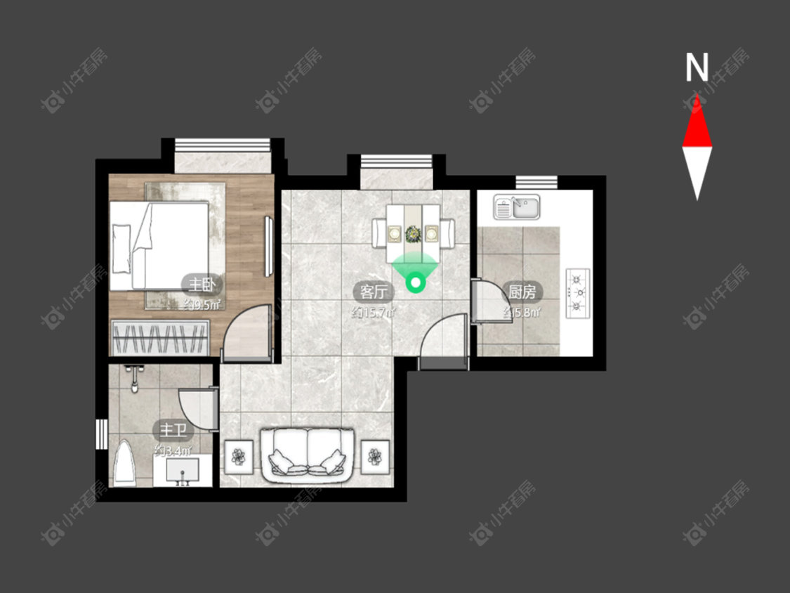 常州金百花园在售二手房源户型图_小牛看房