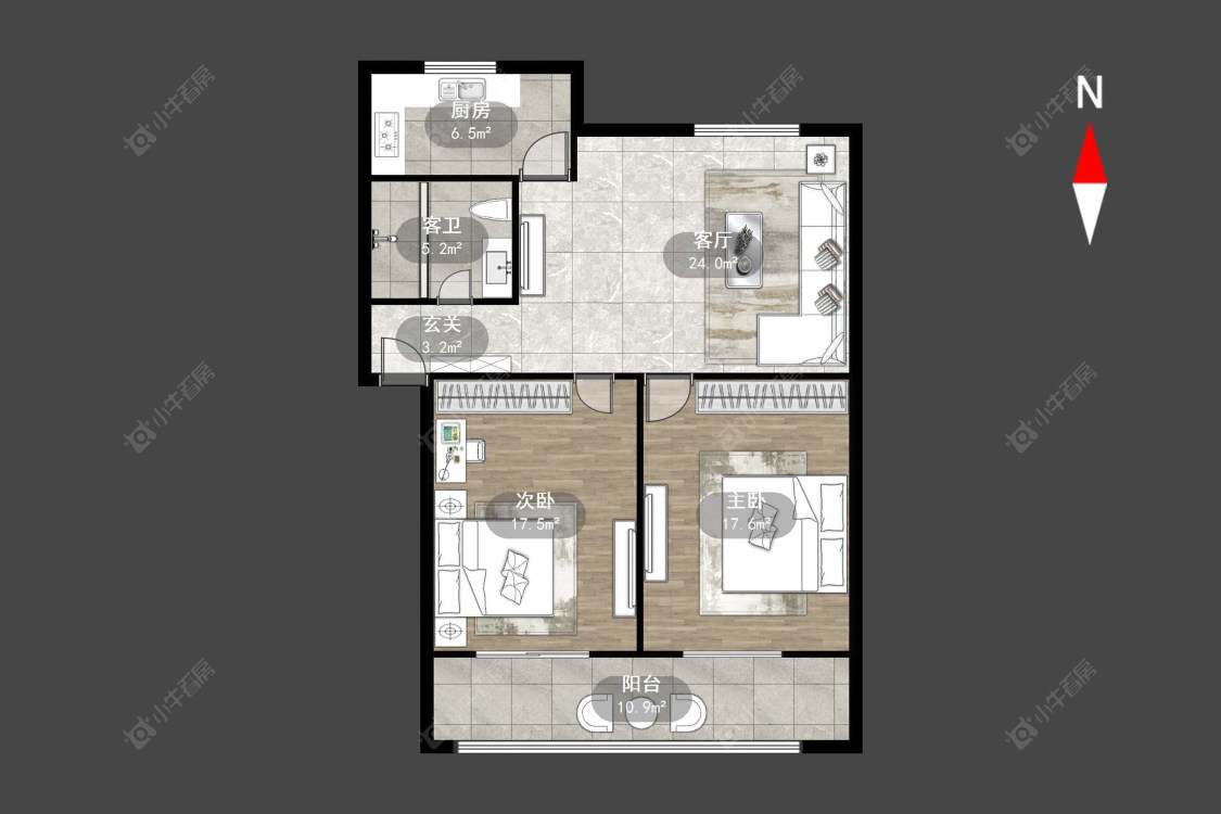 常州建安家园在售二手房源户型图_小牛看房