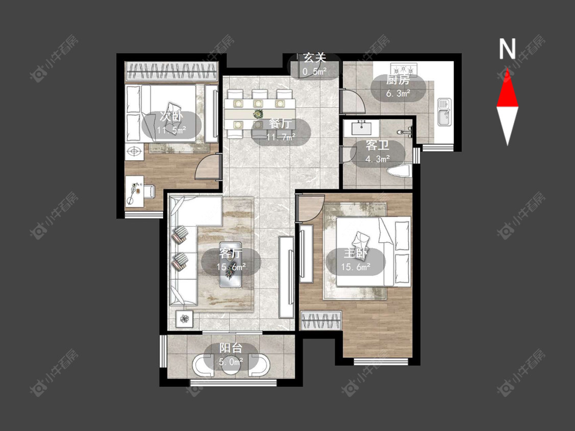 常州永宁雅苑在售二手房源户型图_小牛看房