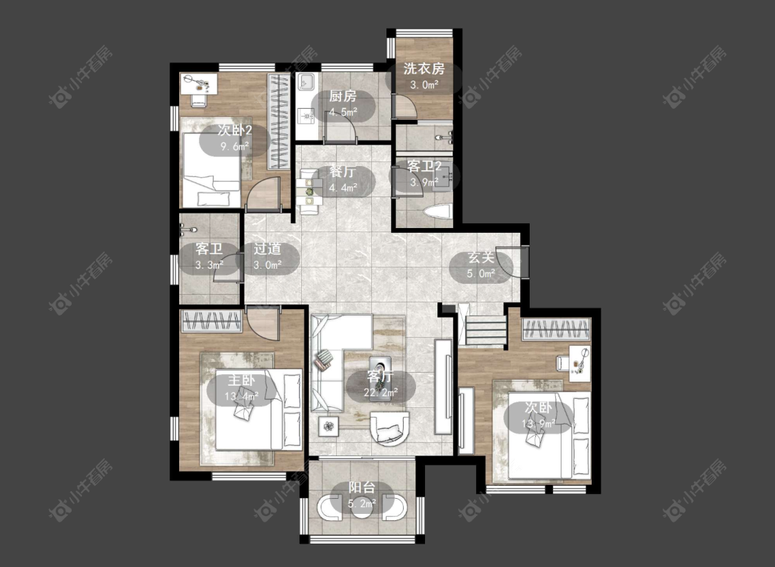 常州香槟广场在售二手房源户型图_小牛看房