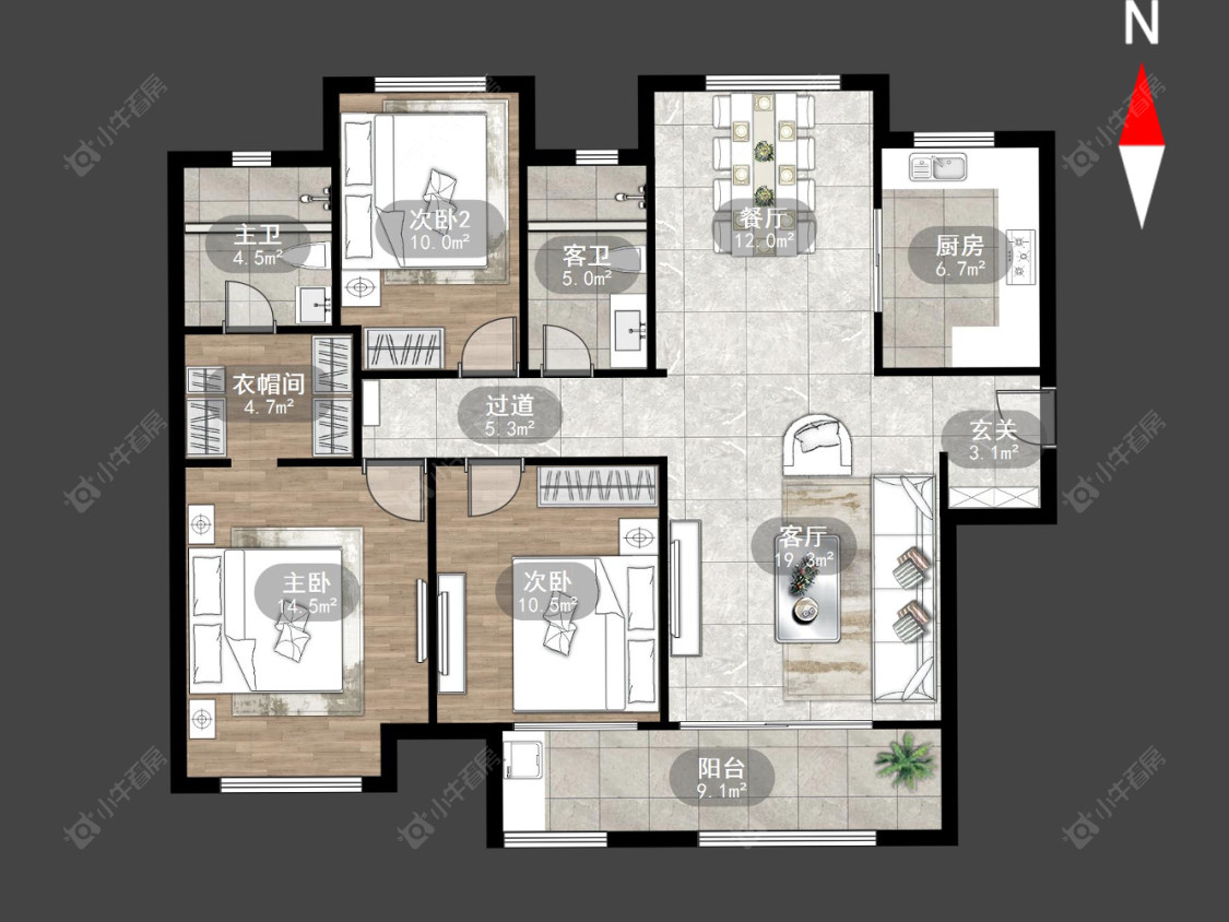常州香溢紫郡二期在售二手房源户型图_小牛看房