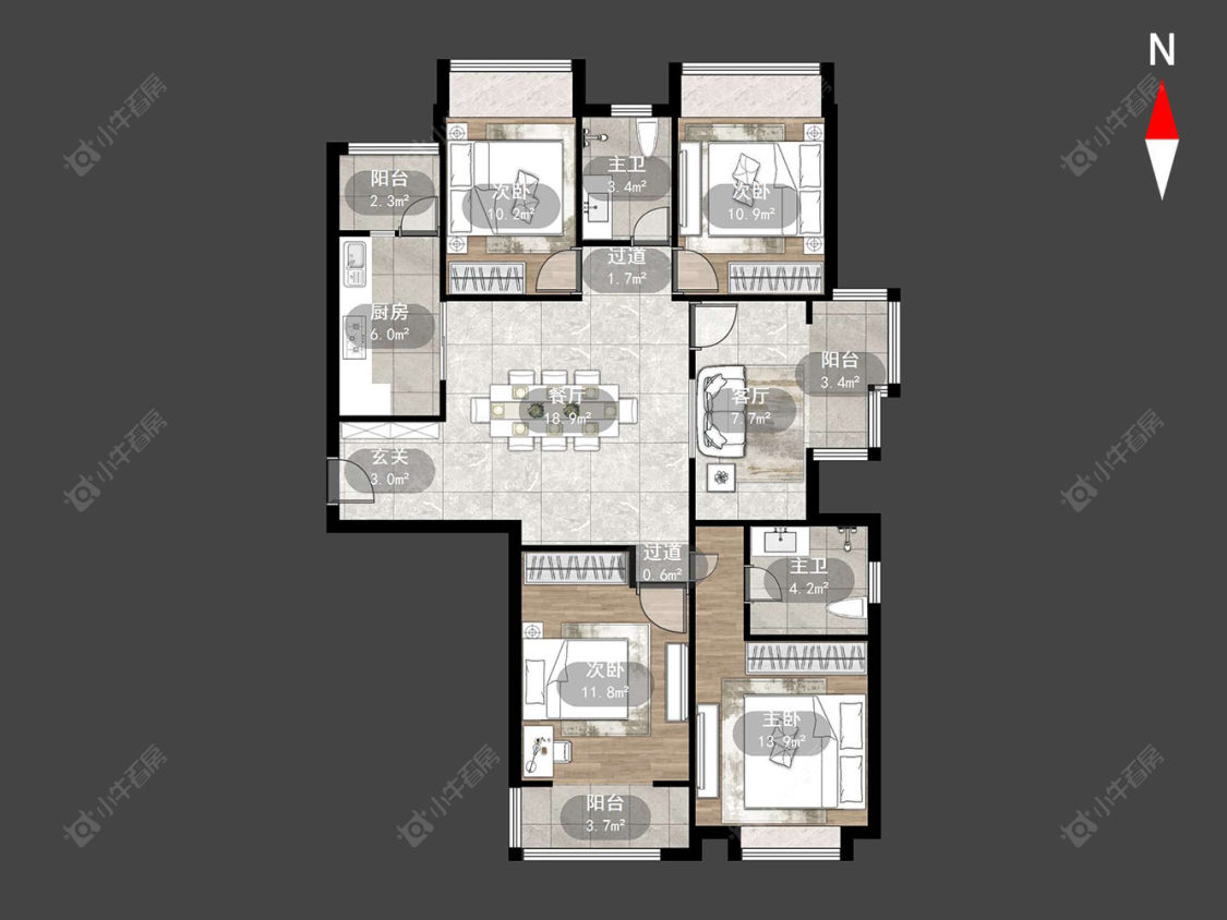 宝龙国际花园二期房源户型图 常州宝龙国际花园二期在售二手房源户型图_小牛看房
