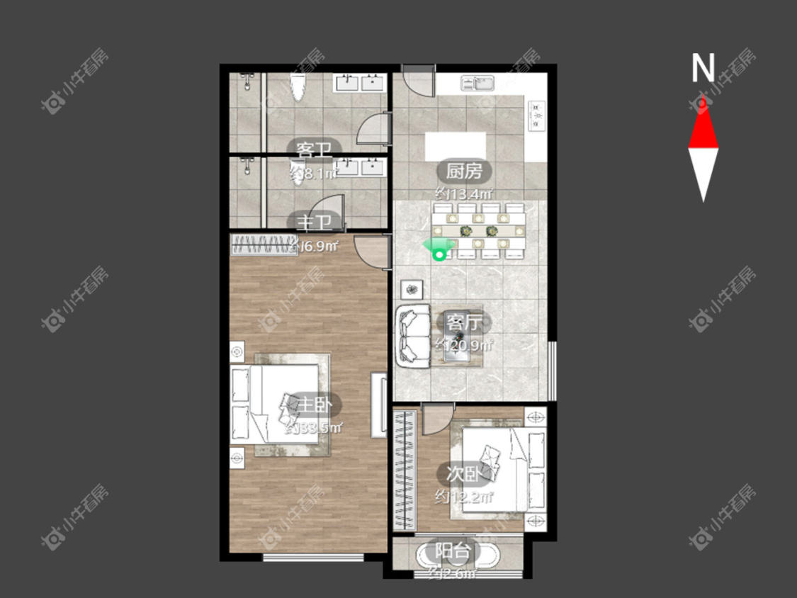 常州雅居乐星河湾在租房源室内图_小牛看房