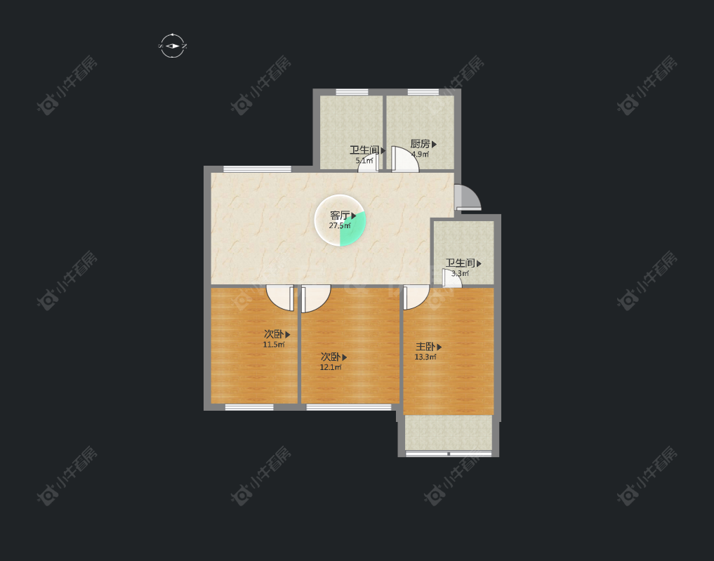 常州浦南南村在售二手房房源户型图_小牛看房