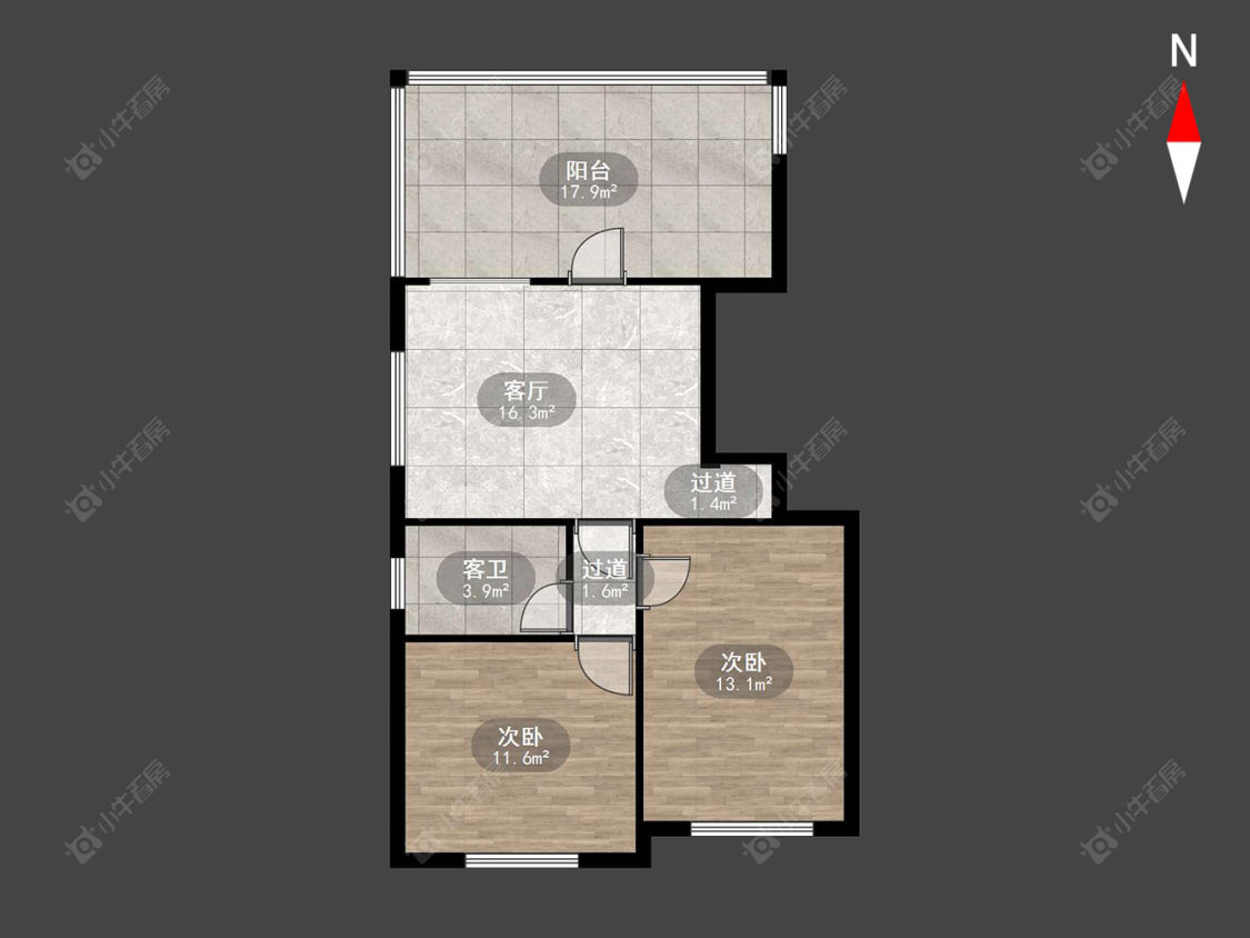 丽华南村竹园房源户型图 常州丽华南村竹园在售二手房源户型图_小牛看房