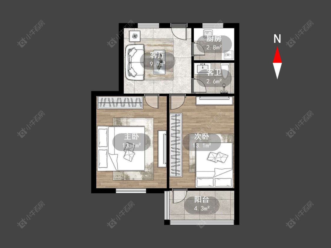 北环新村武进小区房源户型图 常州北环新村武进小区在售二手房源户型图_小牛看房