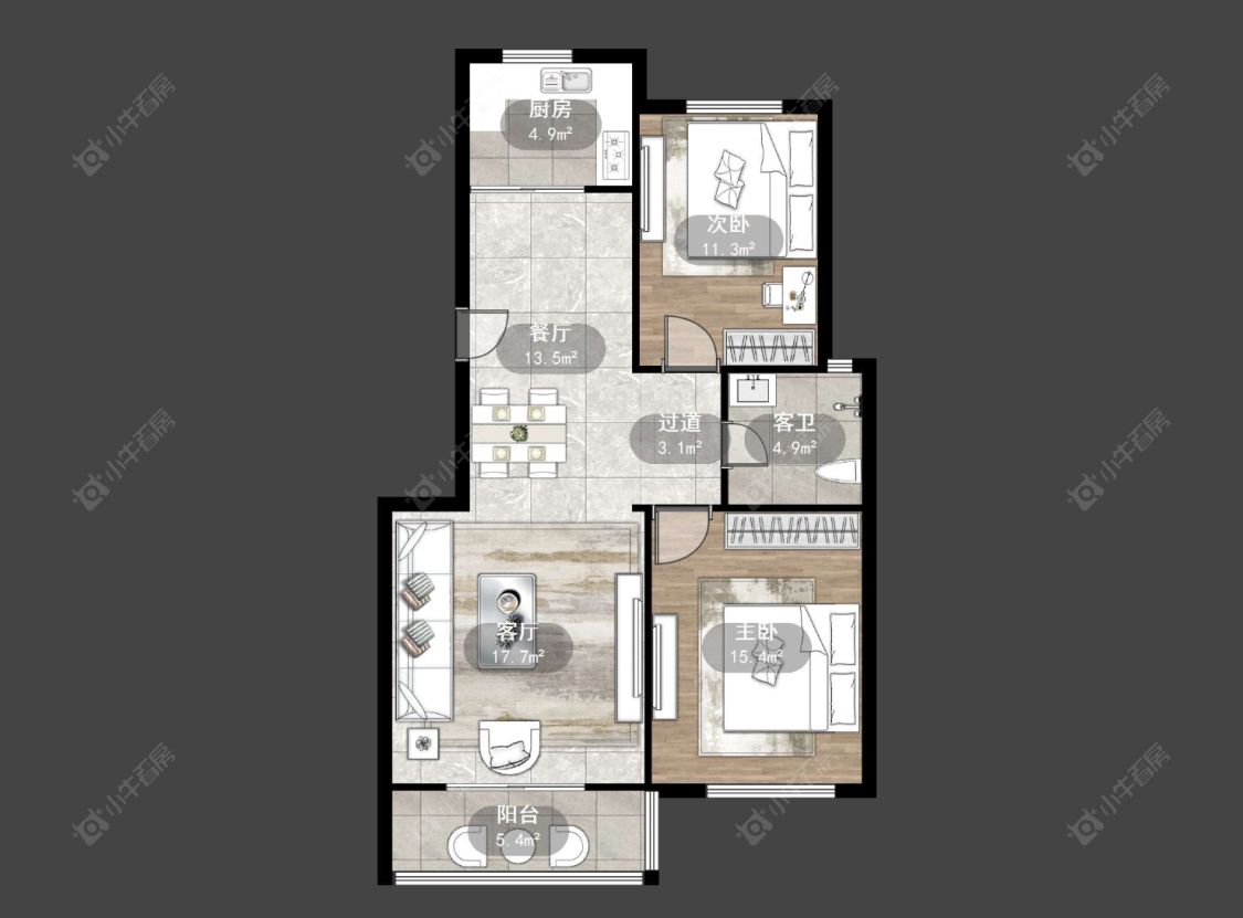 常州腾龙苑东区在售二手房源户型图_小牛看房