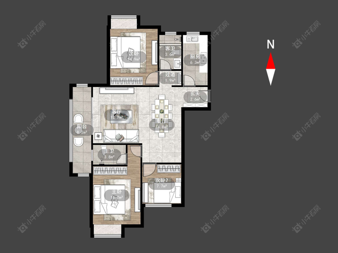 常州绿都万和城七区在售二手房源户型图_小牛看房