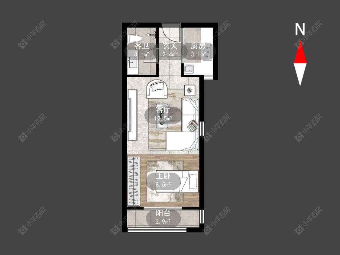 常州御水华庭二期在售二手房源户型图_小牛看房
