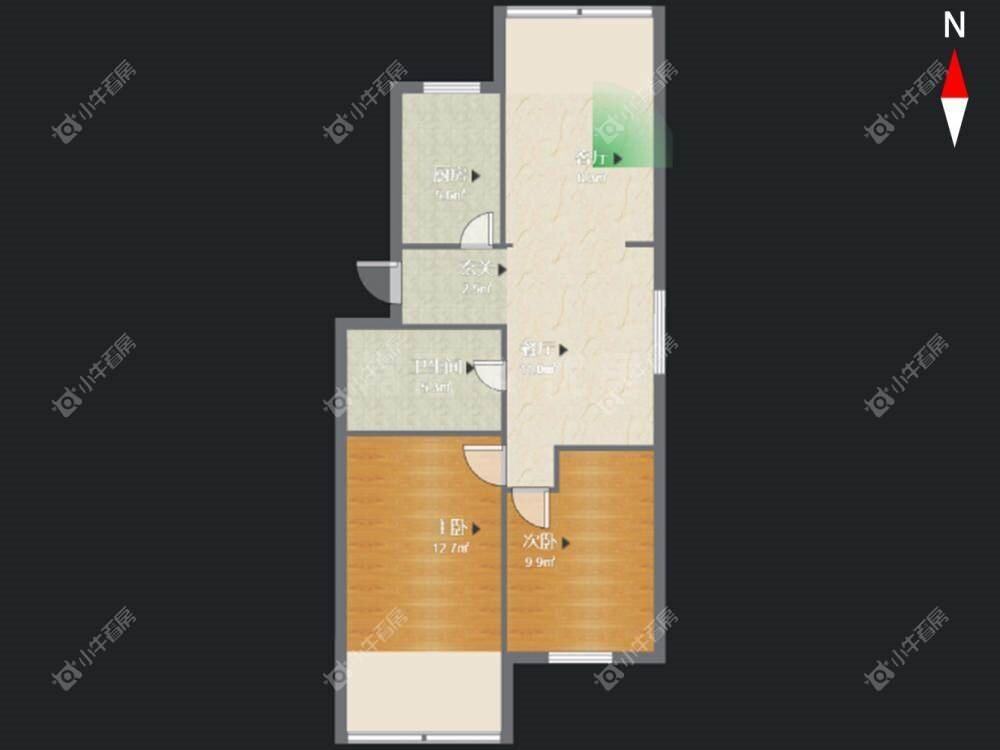 常州文亨花园在租房源户型图_小牛看房