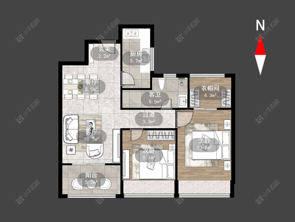 常州龙洲伊都在售二手房源户型图_小牛看房
