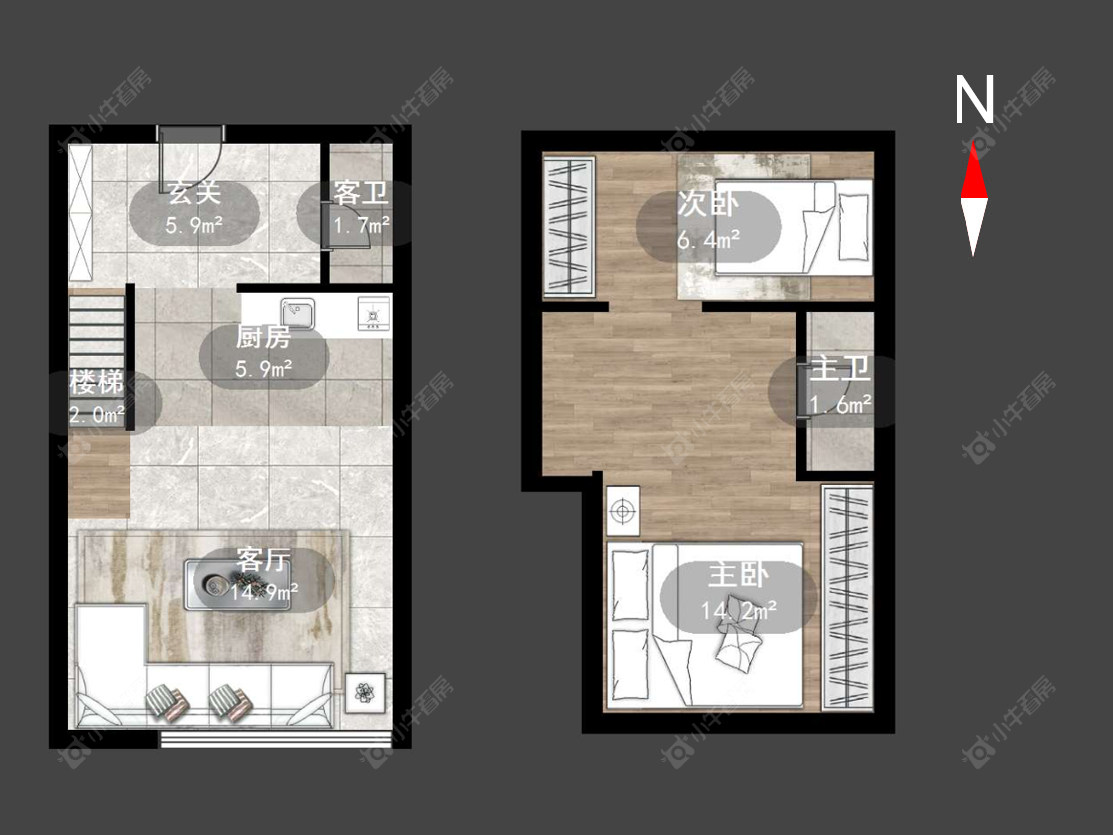 常州弘阳天下锦公寓在售二手房源户型图_小牛看房