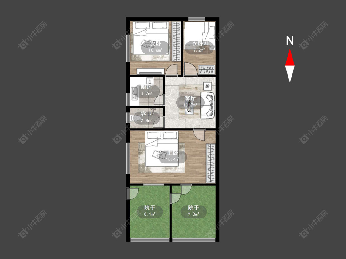 常州红梅新村在售二手房源户型图_小牛看房