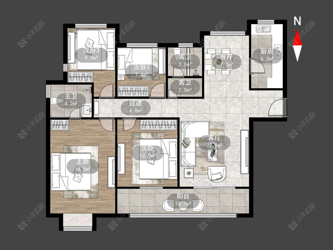常州弘阳上城在售二手房源户型图_小牛看房