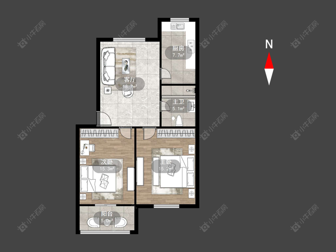 常州三井西小村在售二手房源户型图_小牛看房