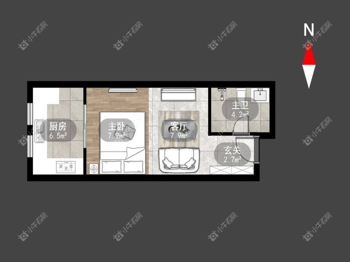 常州朗诗邻里中心在租房源室内图_小牛看房