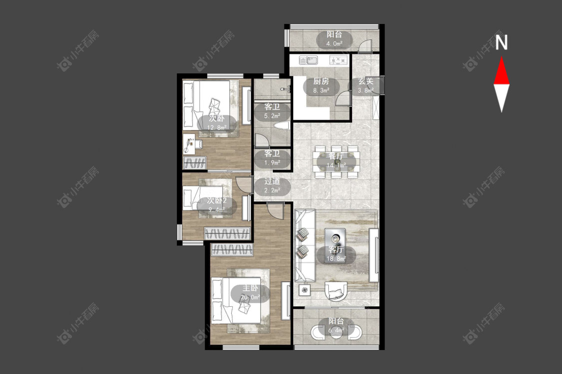 绿地峰云汇房源户型图 常州绿地峰云汇在售二手房源户型图_小牛看房