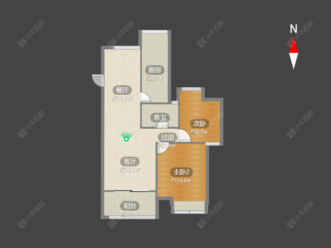 常州梧桐香郡一期在售二手房源户型图_小牛看房