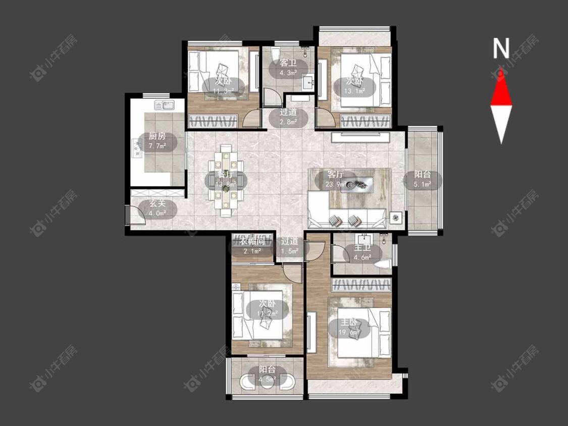 常州天隽峰在售二手房源户型图_小牛看房
