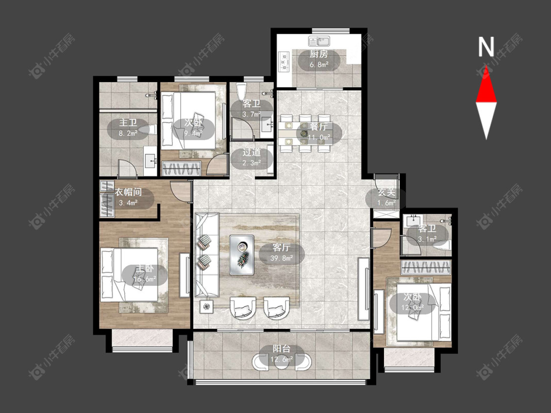 路劲雅居乐国仕九礼房源户型图 常州路劲雅居乐国仕九礼在售二手房源户型图_小牛看房