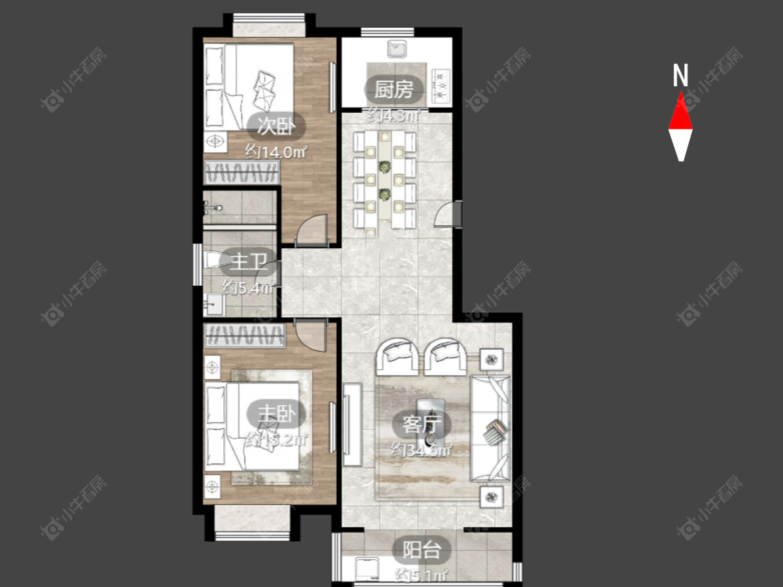 常州兰陵家园在售二手房源户型图_小牛看房