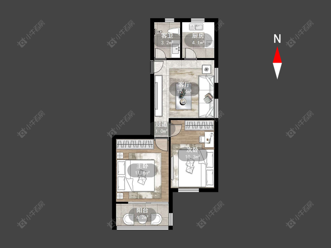 常州红梅东村在售二手房源户型图_小牛看房