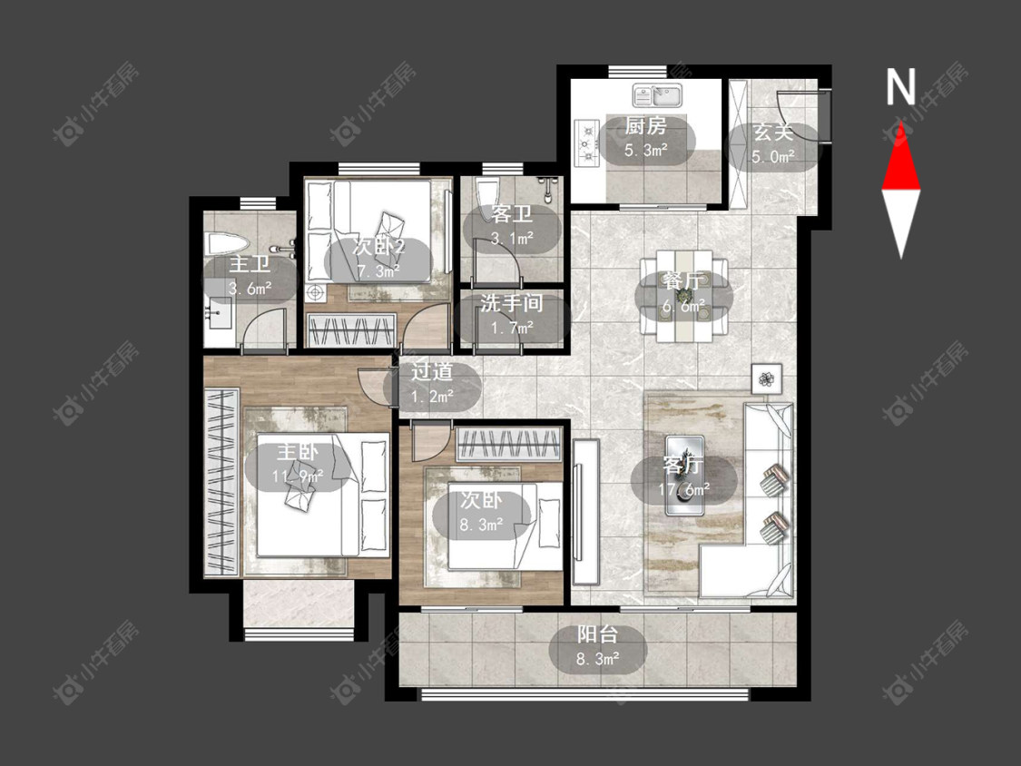 常州弘阳云峯在售二手房源户型图_小牛看房