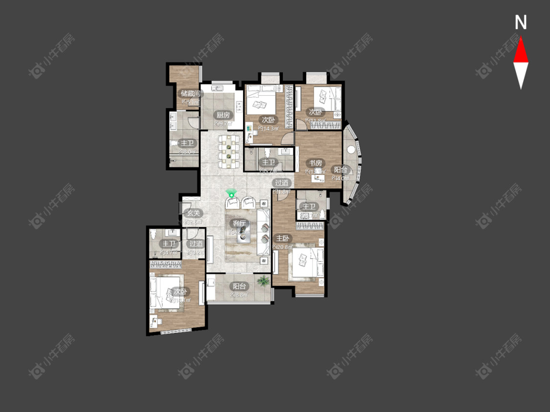 常州勤德家园在售二手房源户型图_小牛看房