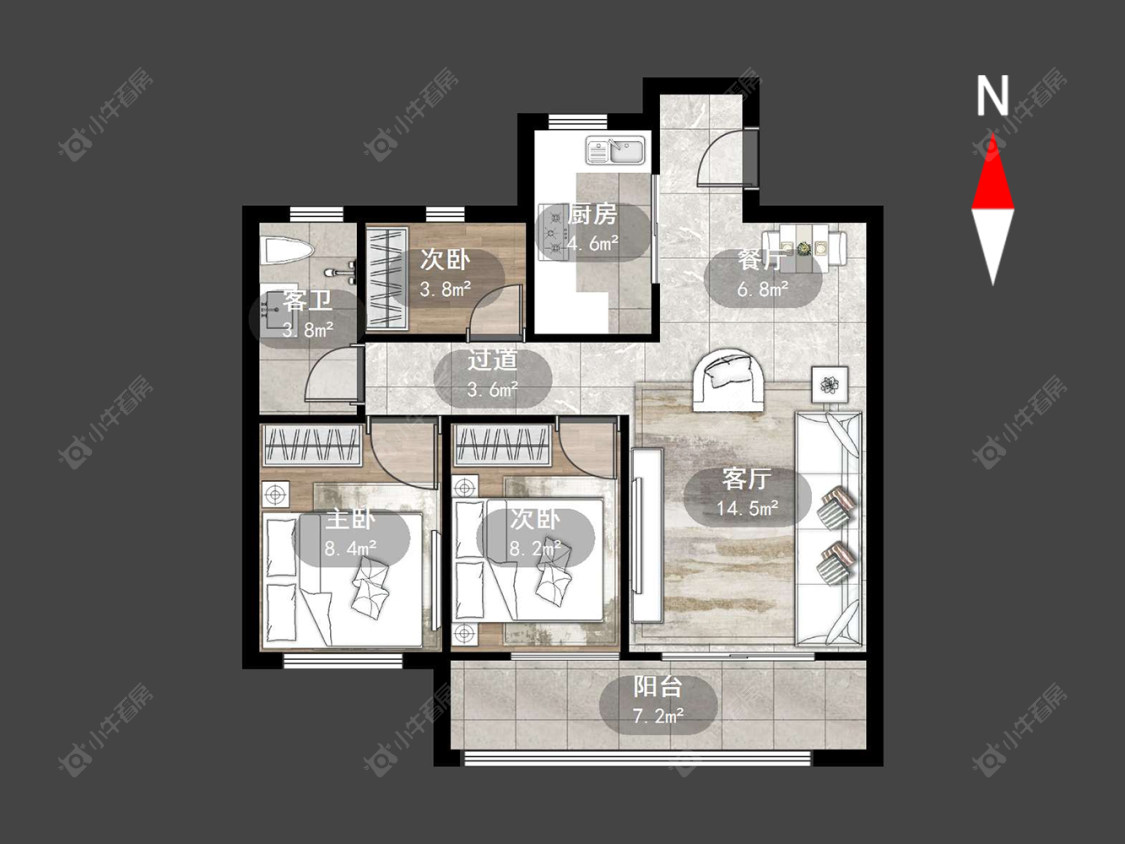 文澜国宾房源户型图 常州文澜国宾在售二手房源户型图_小牛看房