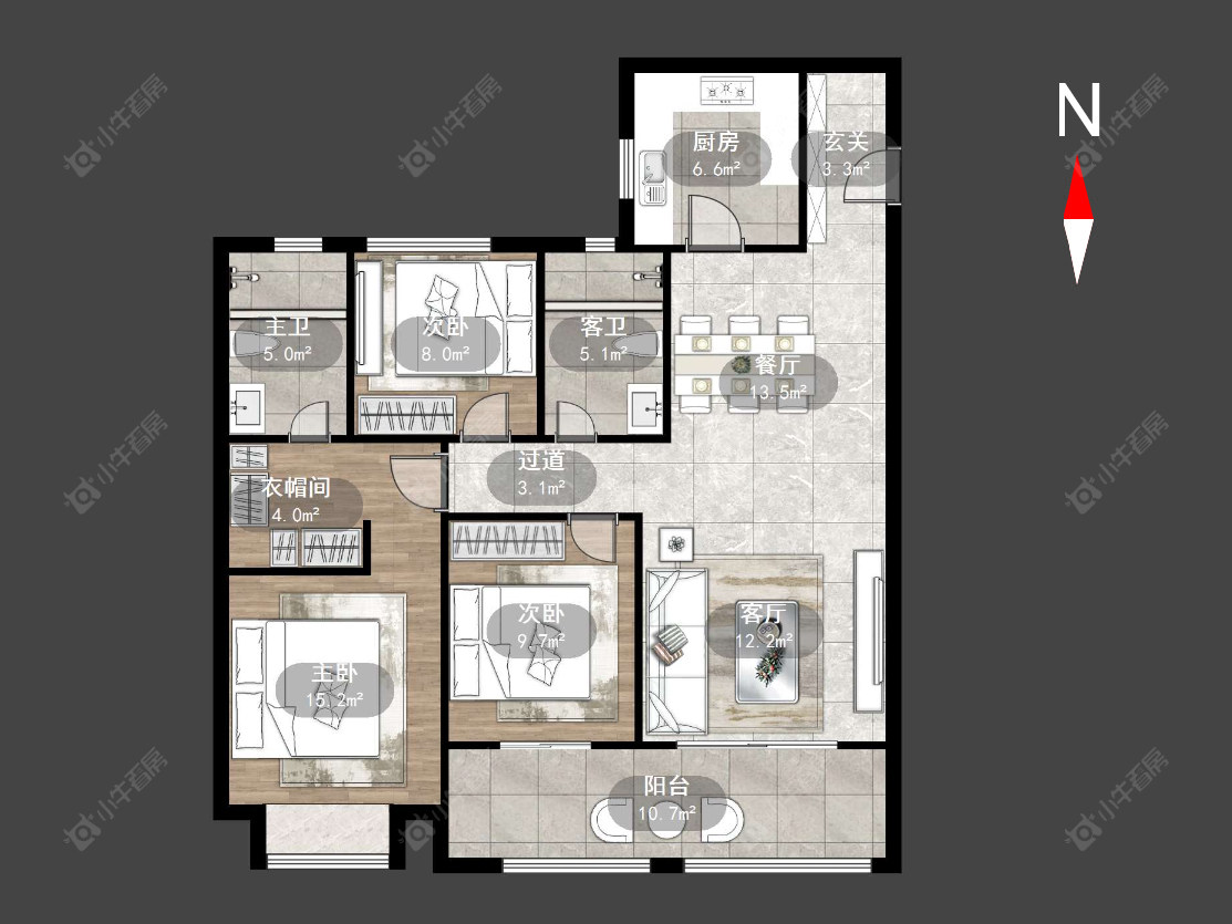 常州泰和之春在售二手房源户型图_小牛看房