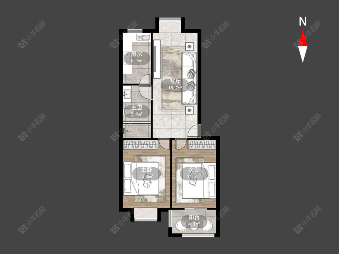常州陈渡新苑在售二手房源户型图_小牛看房