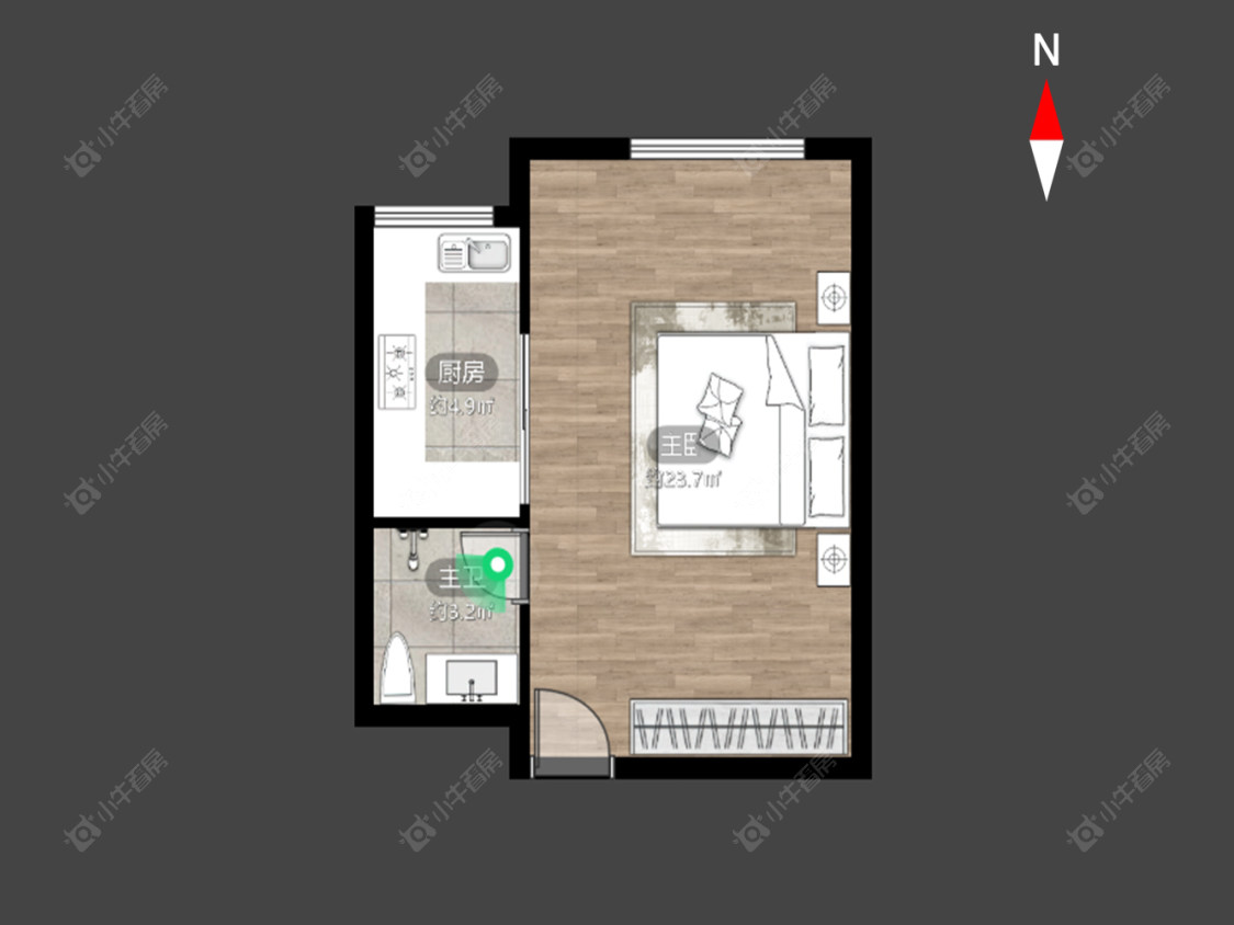 金巢公寓房源户型图 常州金巢公寓在售二手房源户型图_小牛看房