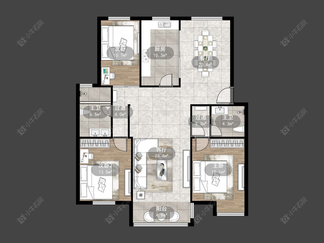 丹阳温州城在售二手房源户型图_小牛看房