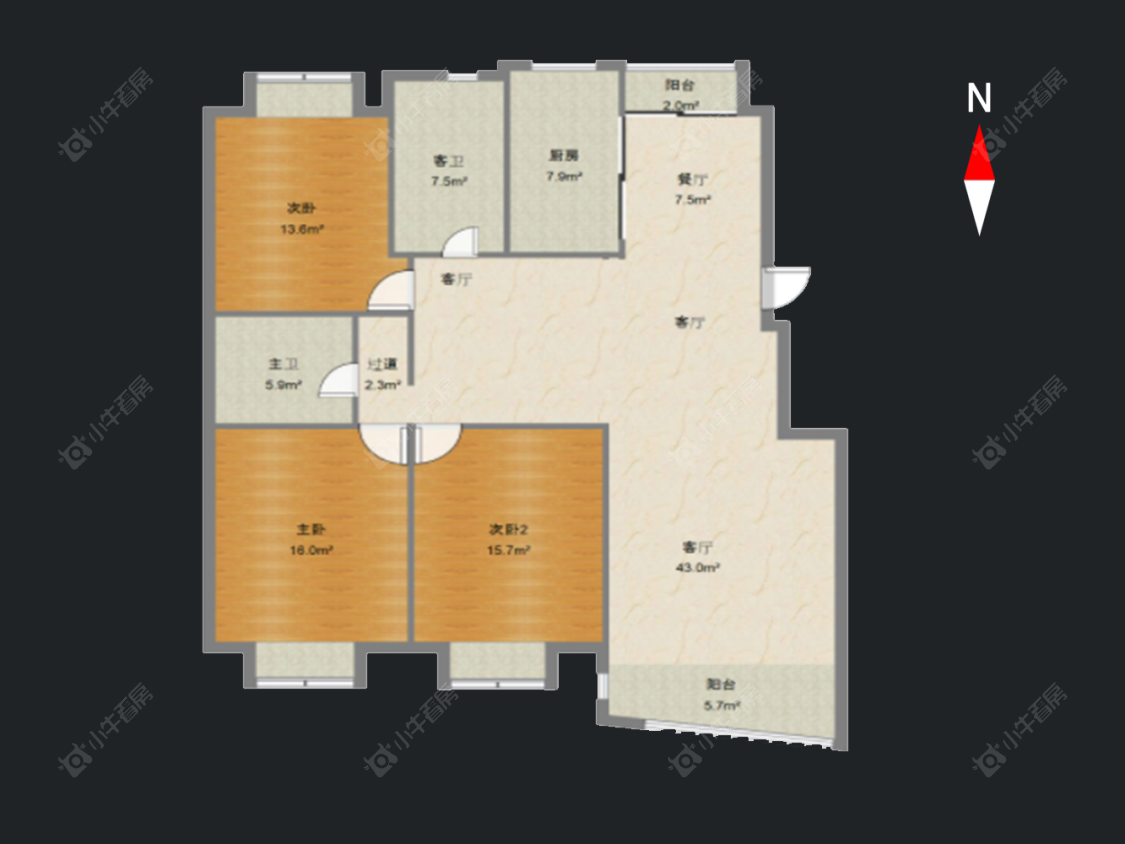 勤德家园房源户型图 常州勤德家园在售二手房源户型图_小牛看房