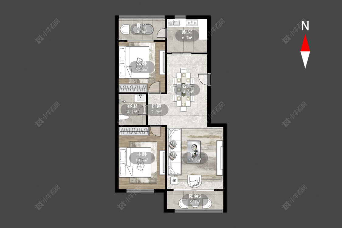 常州伟业臻品花园在售二手房源户型图_小牛看房