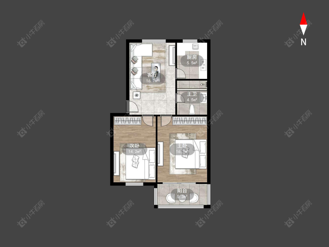 常州兰陵公寓在售二手房源户型图_小牛看房