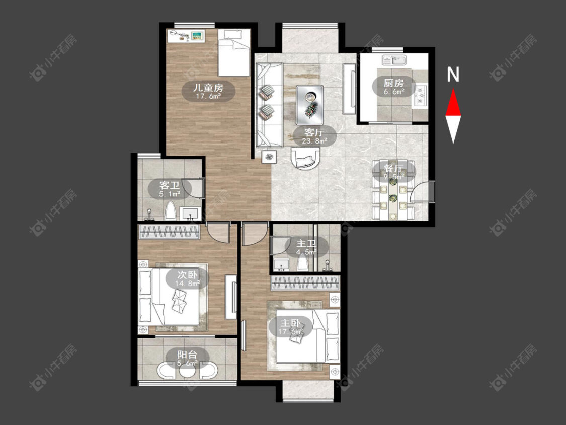 常州安家苑在售二手房源户型图_小牛看房