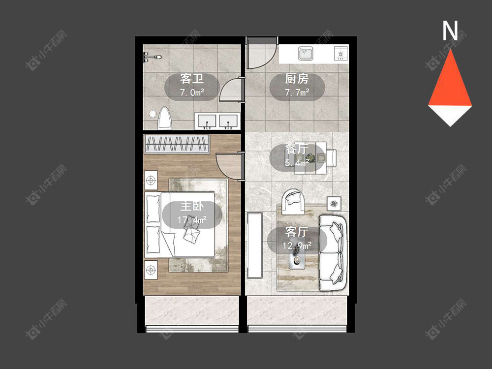 常州富都公馆在售二手房源户型图_小牛看房