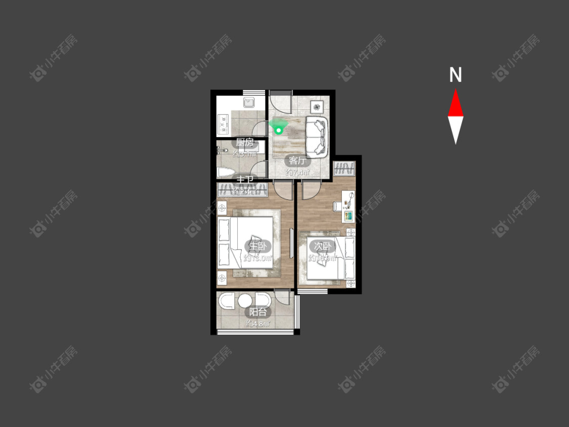 西新桥二村房源户型图 常州西新桥二村在售二手房源户型图_小牛看房