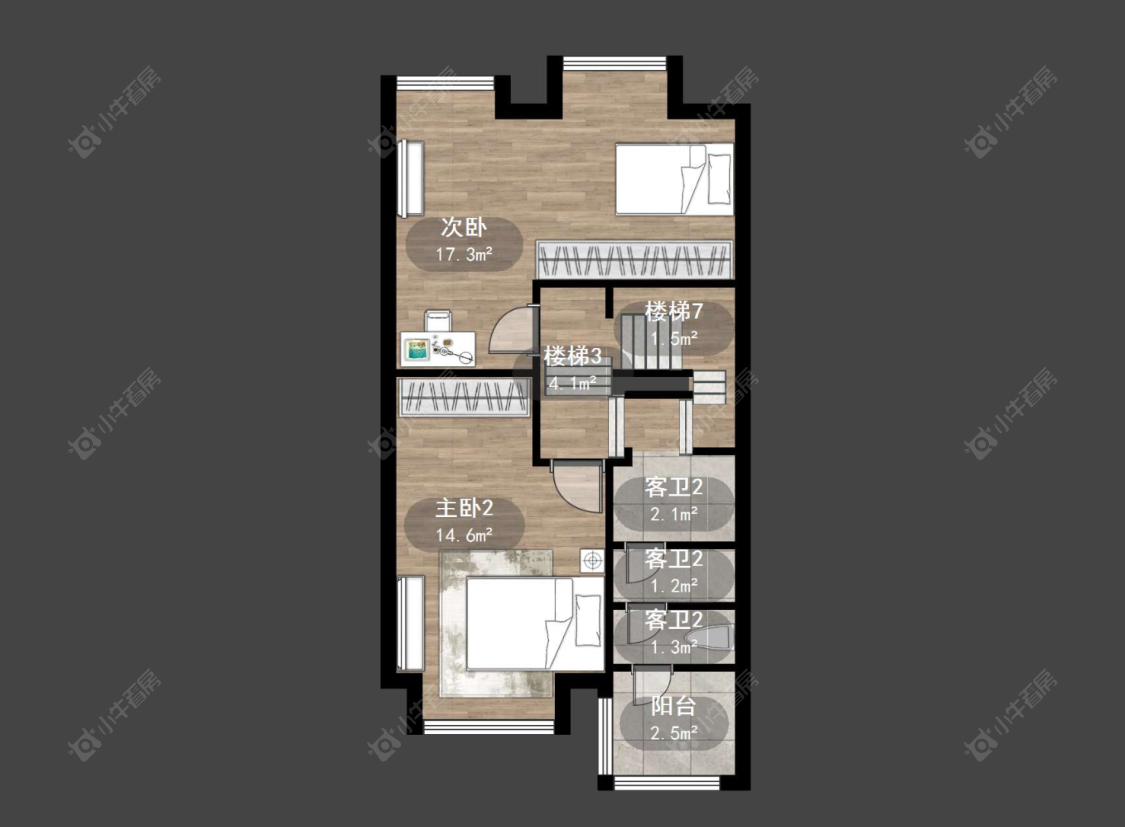 常州东渡海派青城在售二手房源户型图_小牛看房