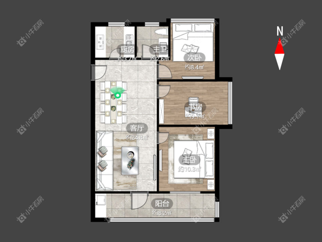 常州路劲雅居乐国仕九礼在租房源_小牛看房