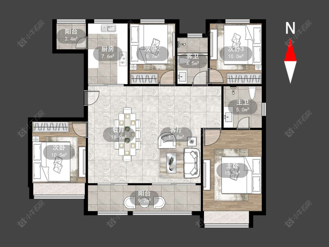 三江公园房源户型图 常州三江公园在售二手房源户型图_小牛看房