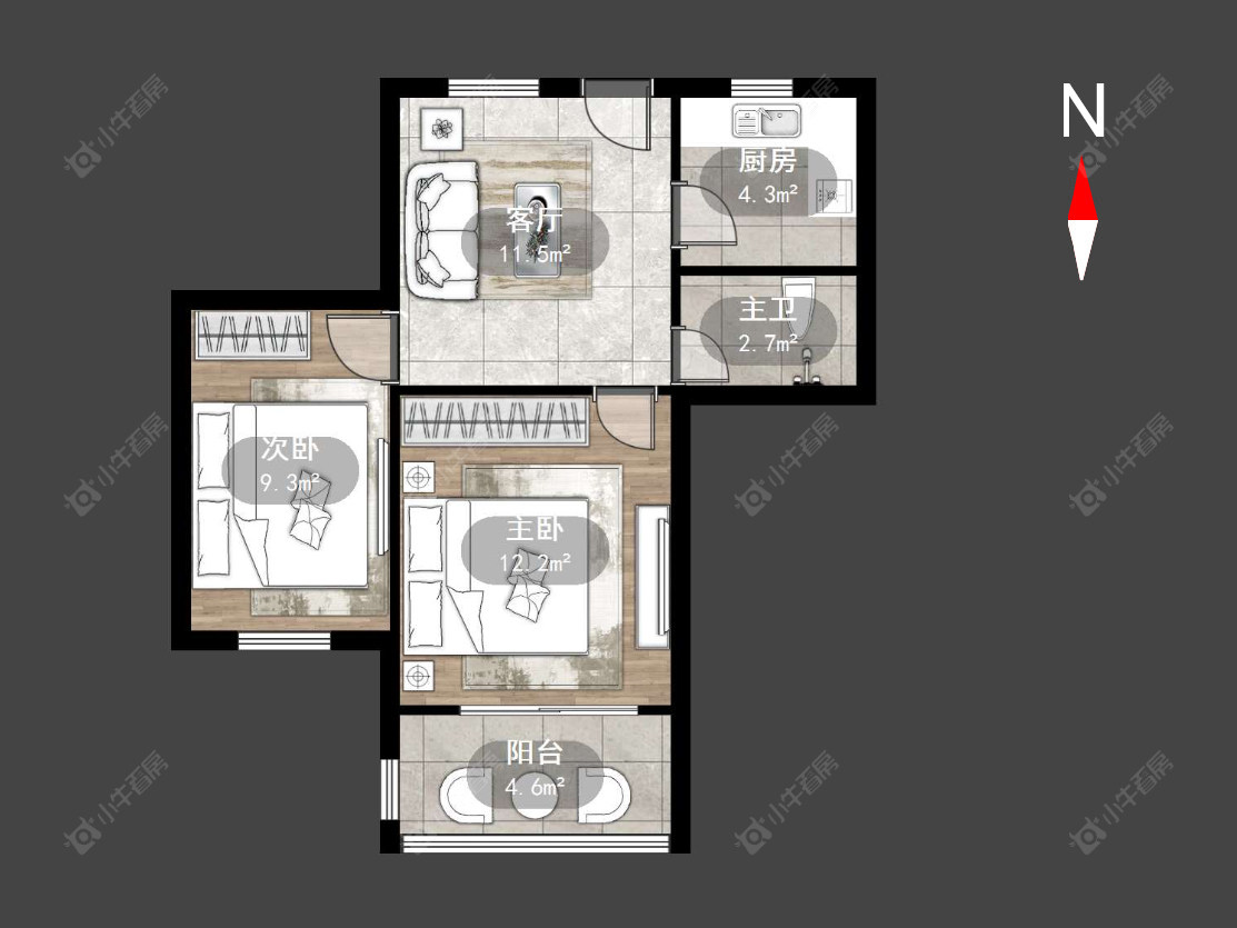 常州丽华二村在售二手房源户型图_小牛看房