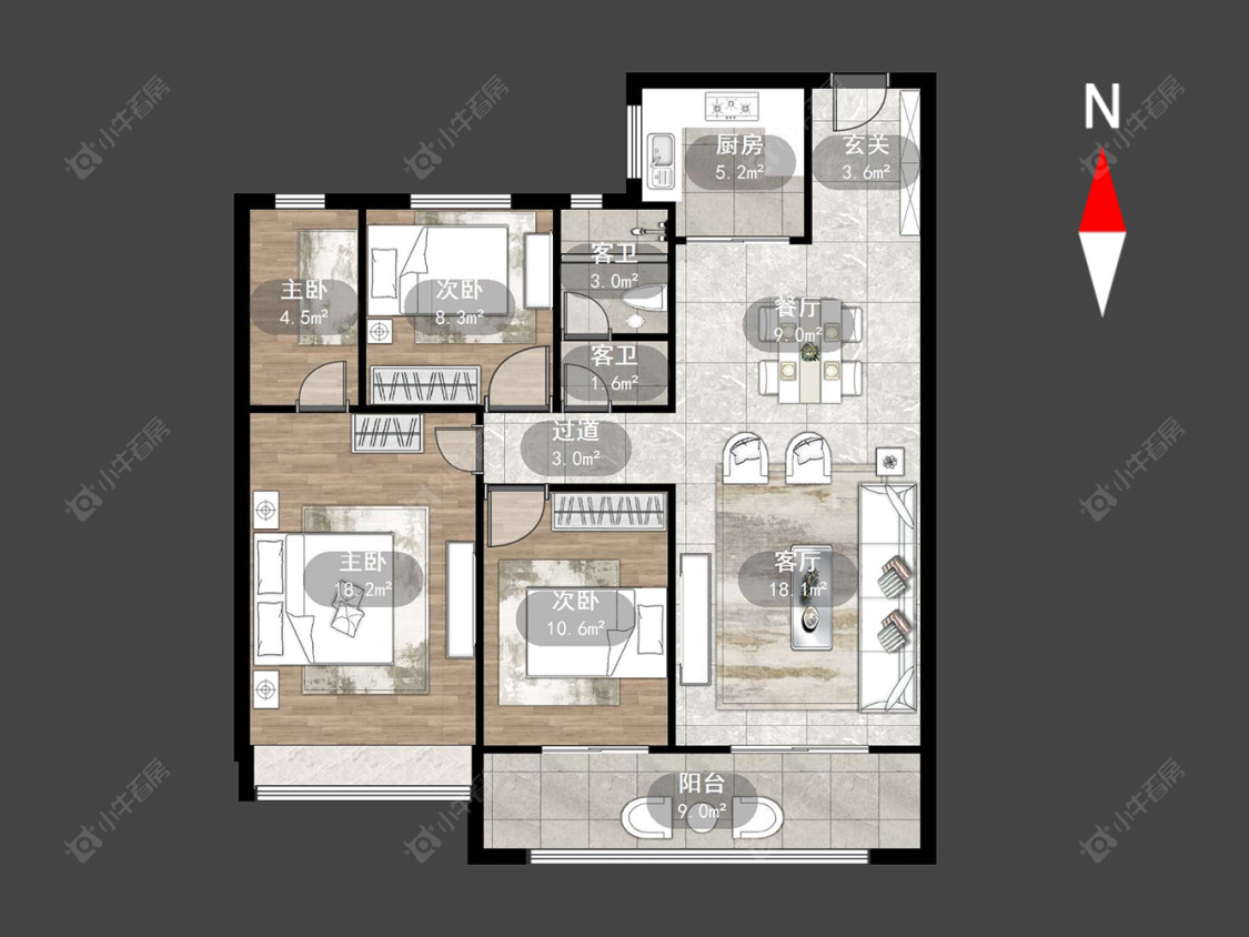 常州百馨西苑六期在售二手房源户型图_小牛看房