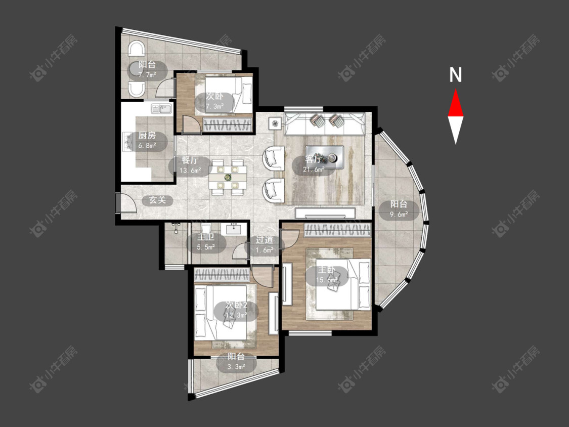 常州锦海星城一期在售二手房源户型图_小牛看房