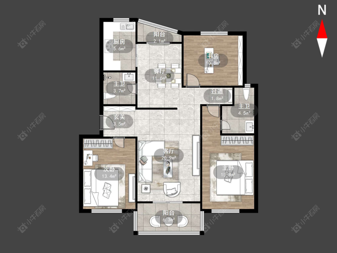 金色新城东区房源户型图 常州金色新城东区在售二手房源户型图_小牛看房