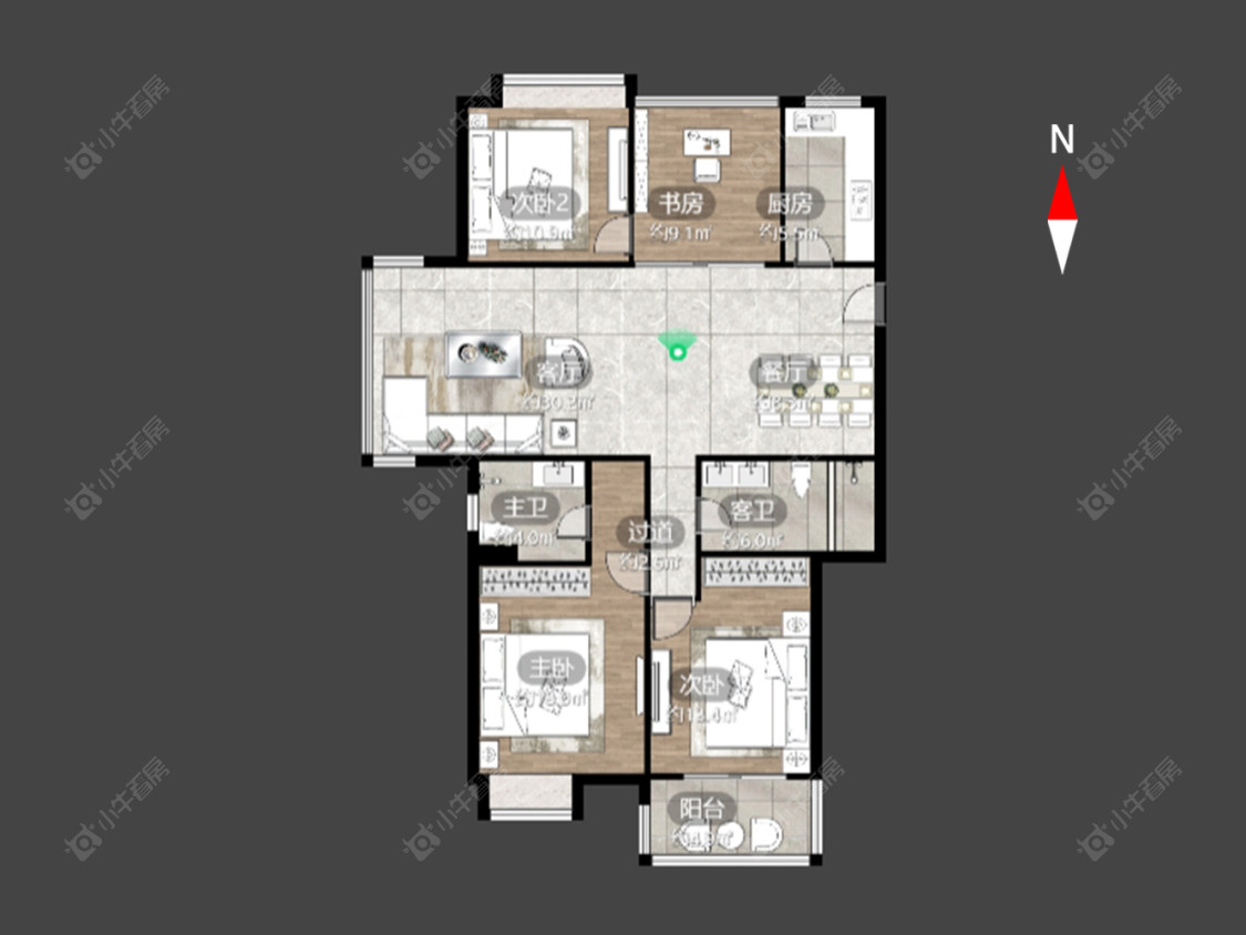 常州青山湾南区在售二手房源户型图_小牛看房